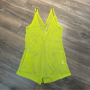 Mesh fishnet romper